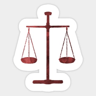 Scales of justice Sticker